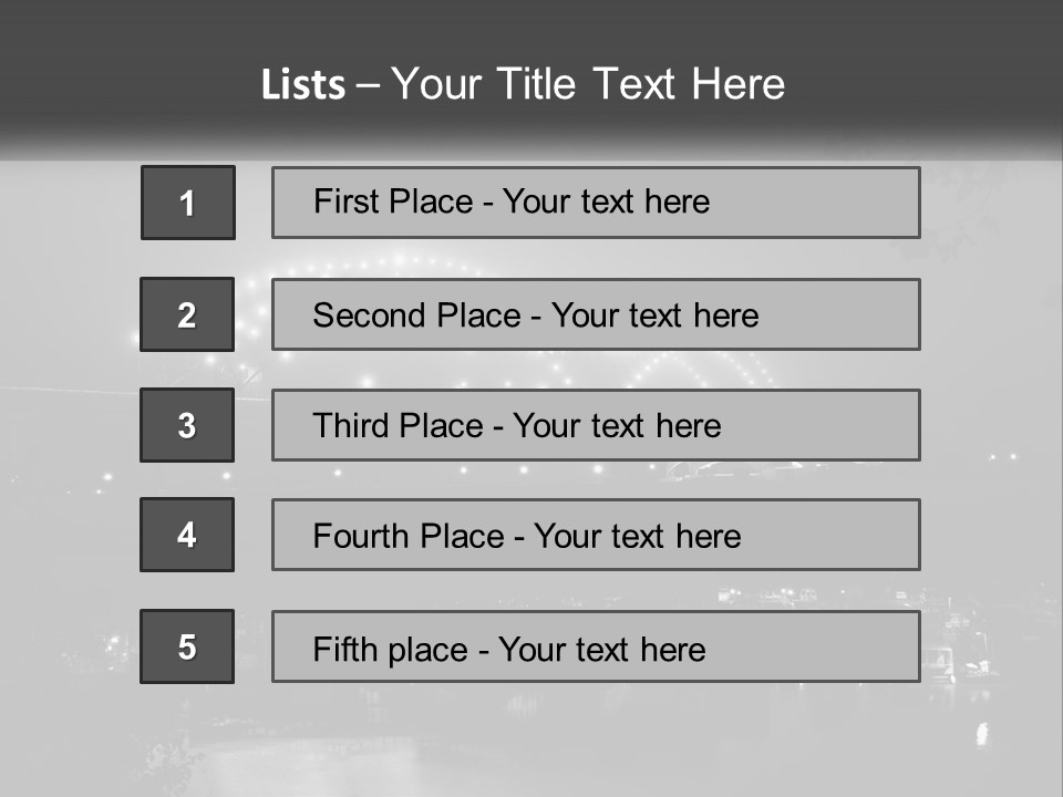 Bridge Town Arkansas PowerPoint Template