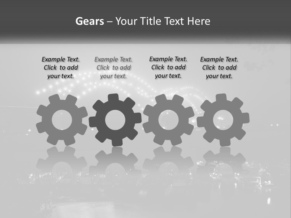 Bridge Town Arkansas PowerPoint Template