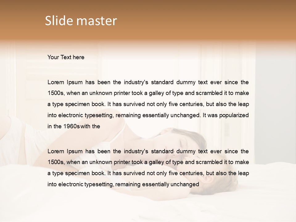 Female Beautiful Doze PowerPoint Template