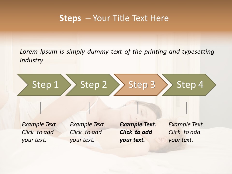 Female Beautiful Doze PowerPoint Template