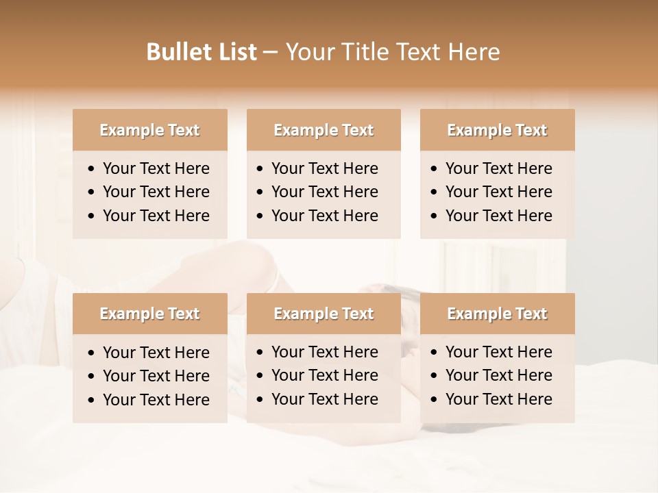 Female Beautiful Doze PowerPoint Template