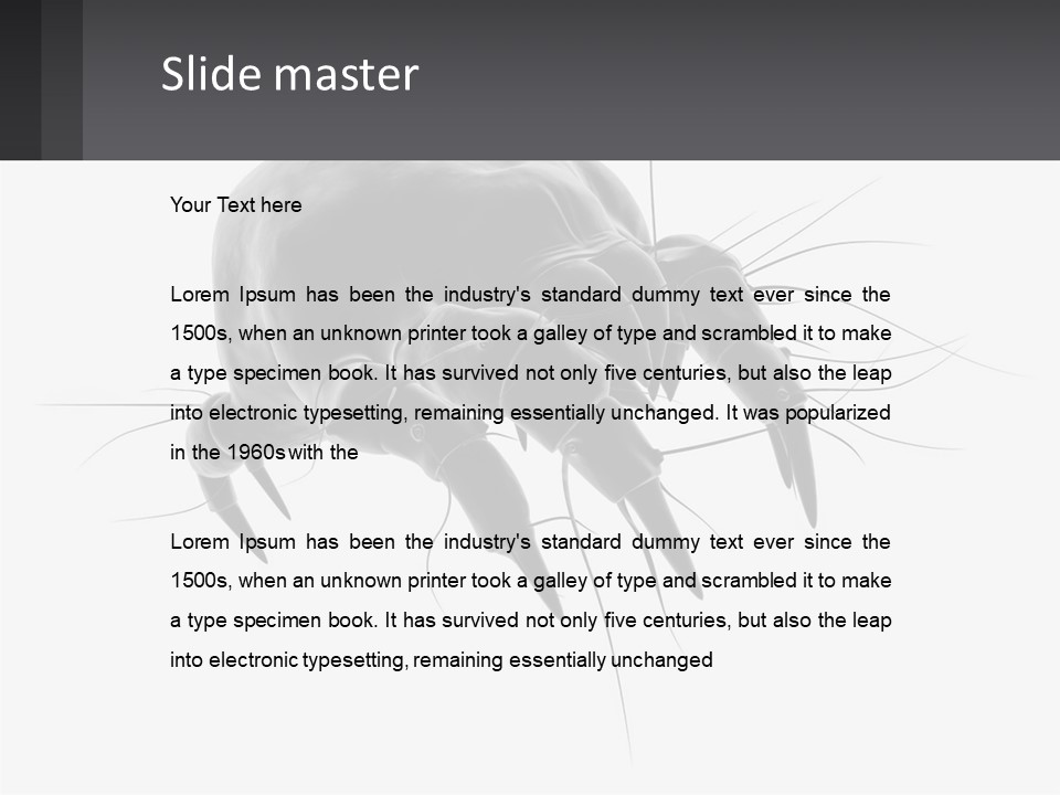 Mite Acarian Hygiene PowerPoint Template