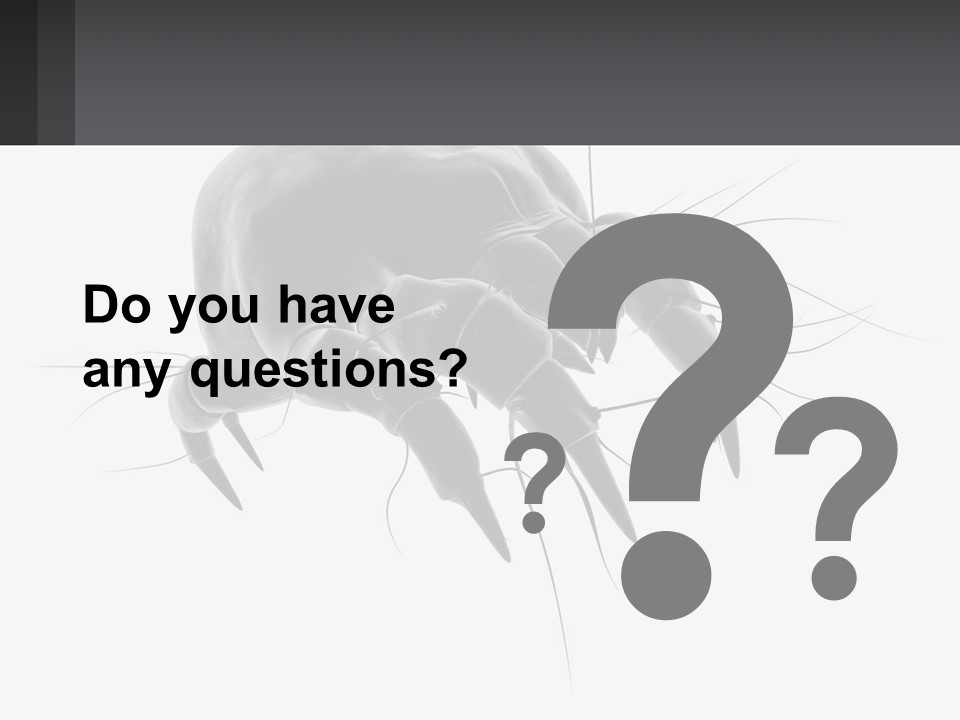 Mite Acarian Hygiene PowerPoint Template