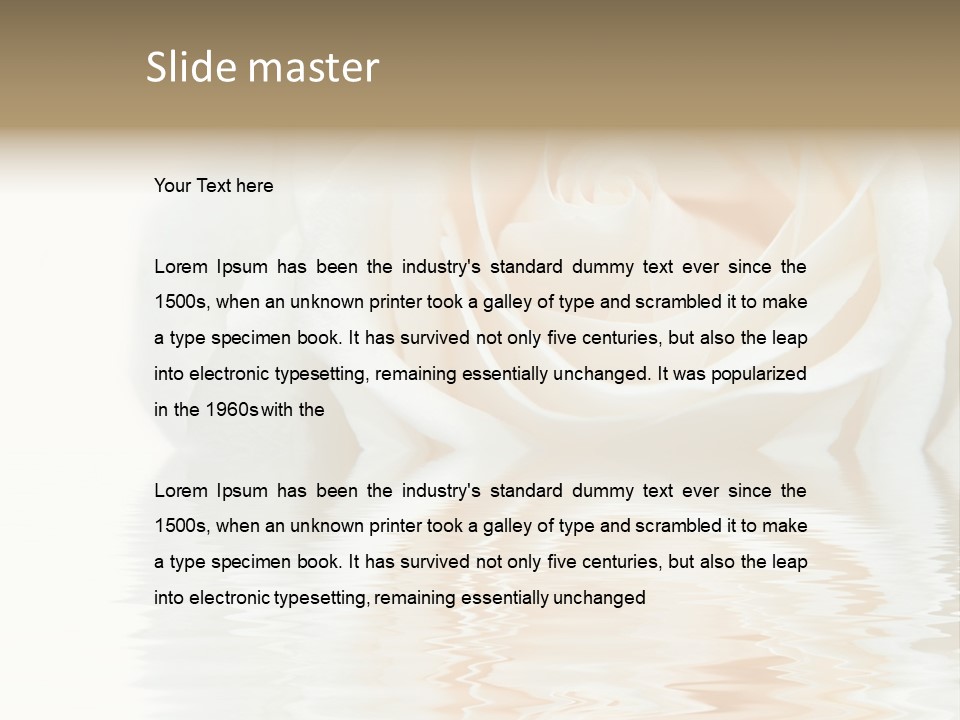 Aroma Romantic Floral PowerPoint Template