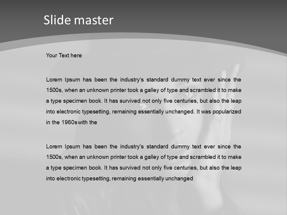 Cosmetics Human Fashion PowerPoint Template