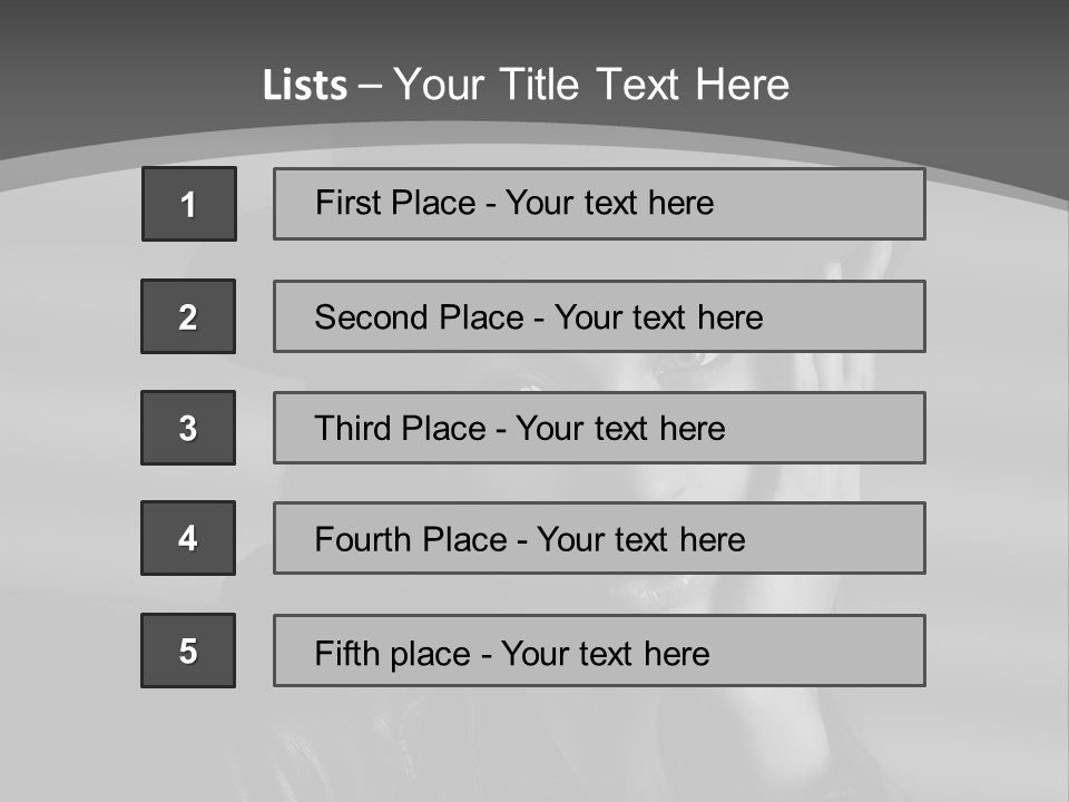 Cosmetics Human Fashion PowerPoint Template