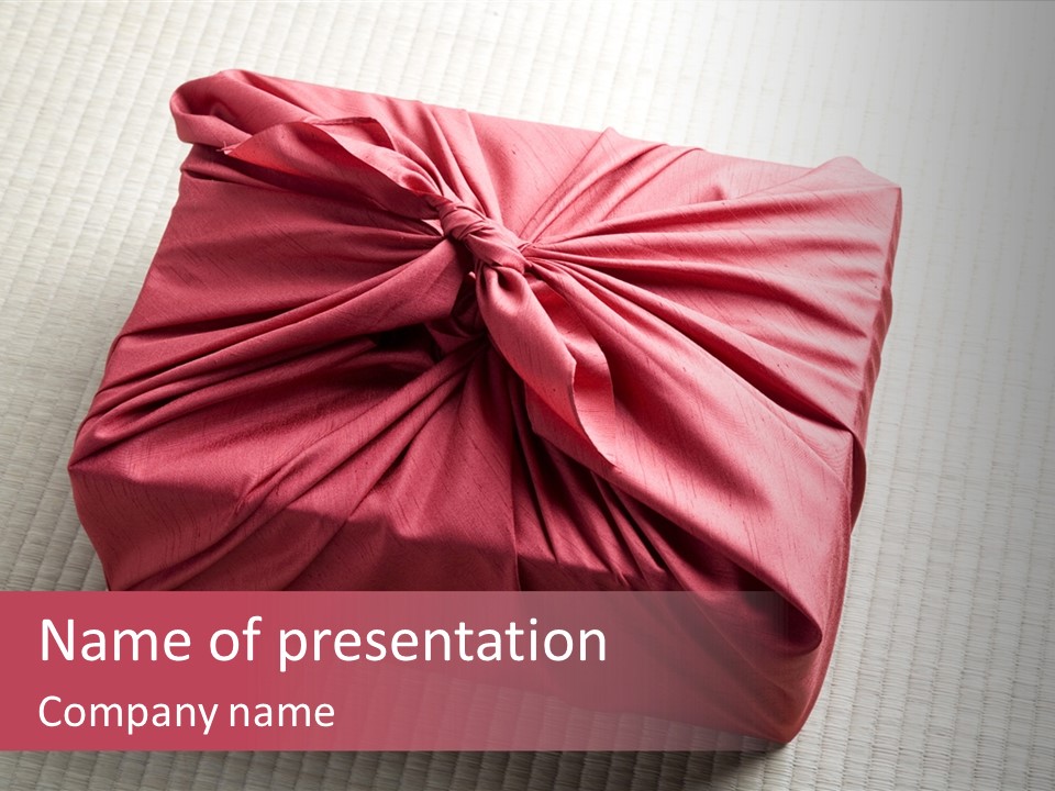 Tatami Wrapping Box PowerPoint Template