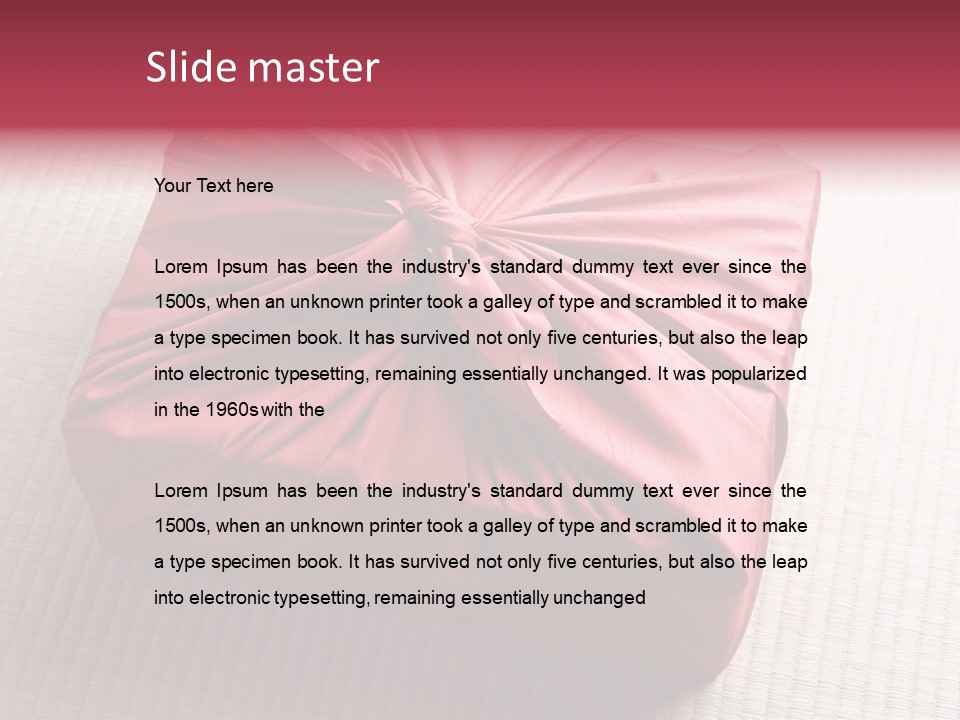 Tatami Wrapping Box PowerPoint Template