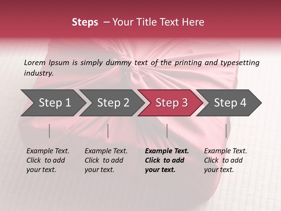 Tatami Wrapping Box PowerPoint Template