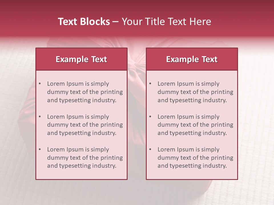 Tatami Wrapping Box PowerPoint Template
