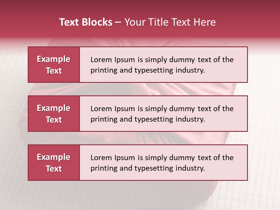 Tatami Wrapping Box PowerPoint Template