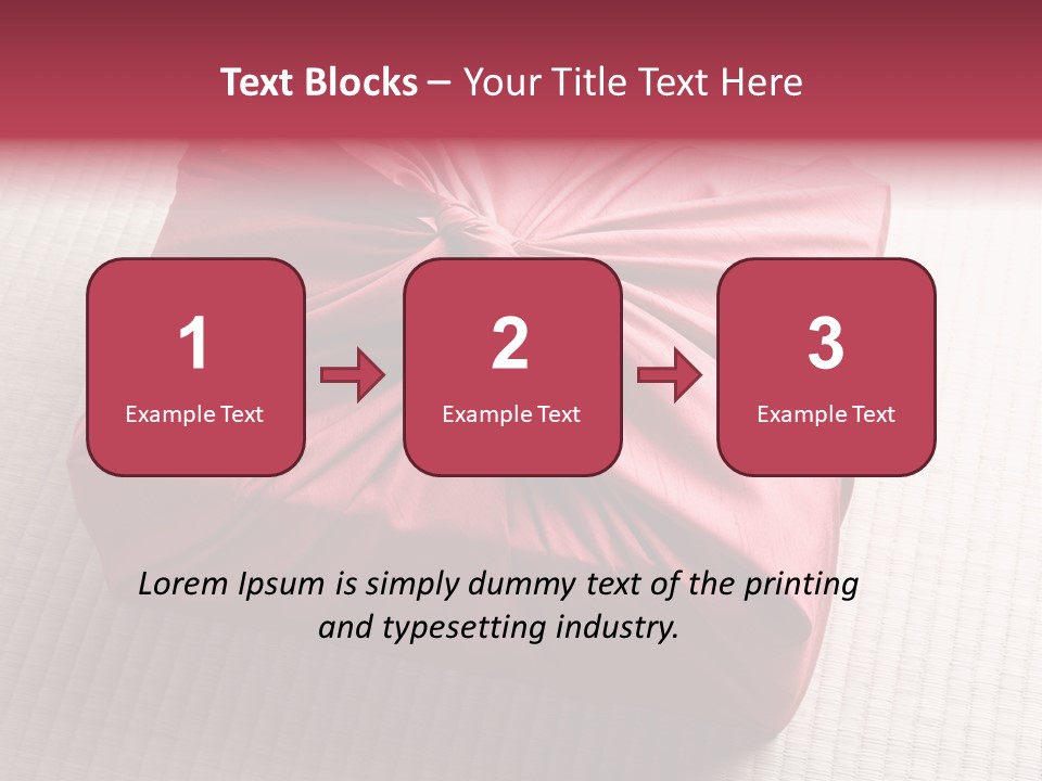 Tatami Wrapping Box PowerPoint Template