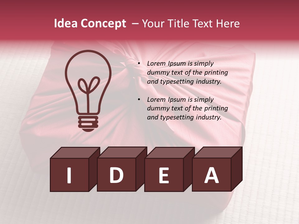 Tatami Wrapping Box PowerPoint Template