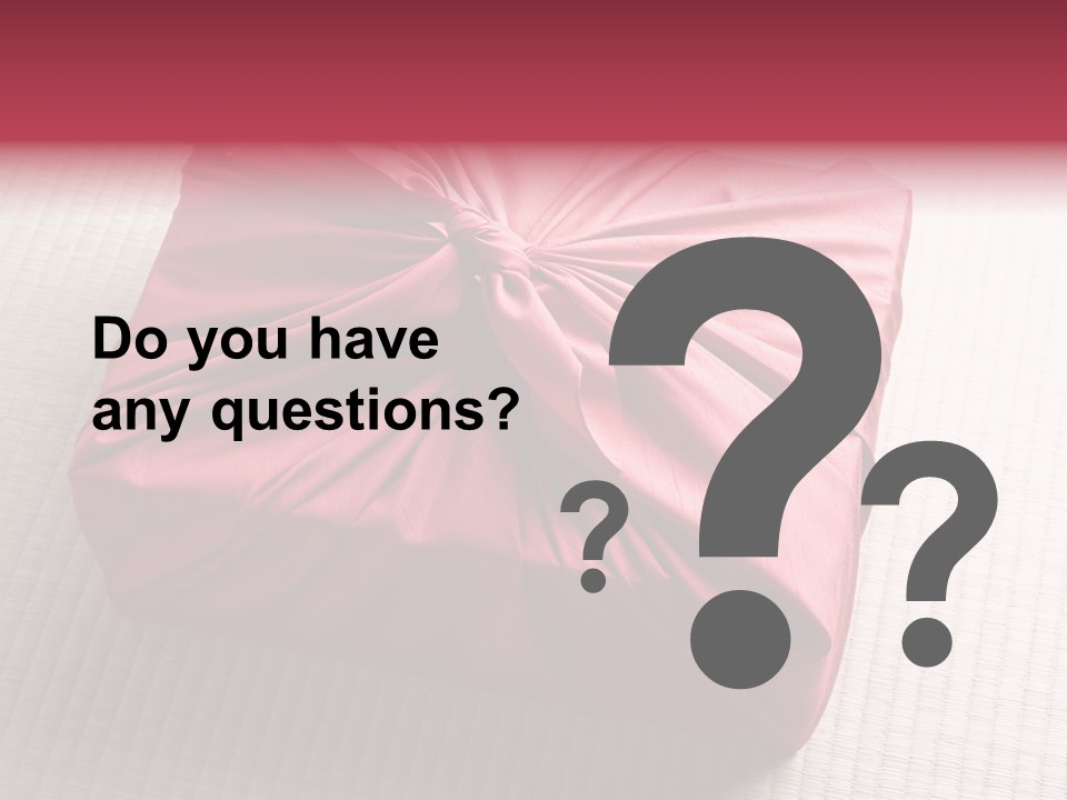 Tatami Wrapping Box PowerPoint Template