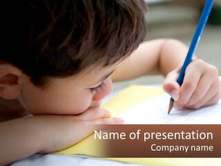 Student Hold Son PowerPoint Template