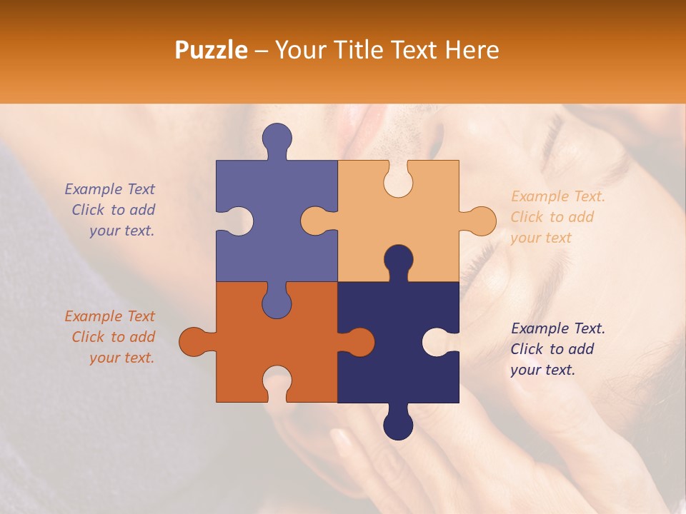 Male Massage Mask PowerPoint Template