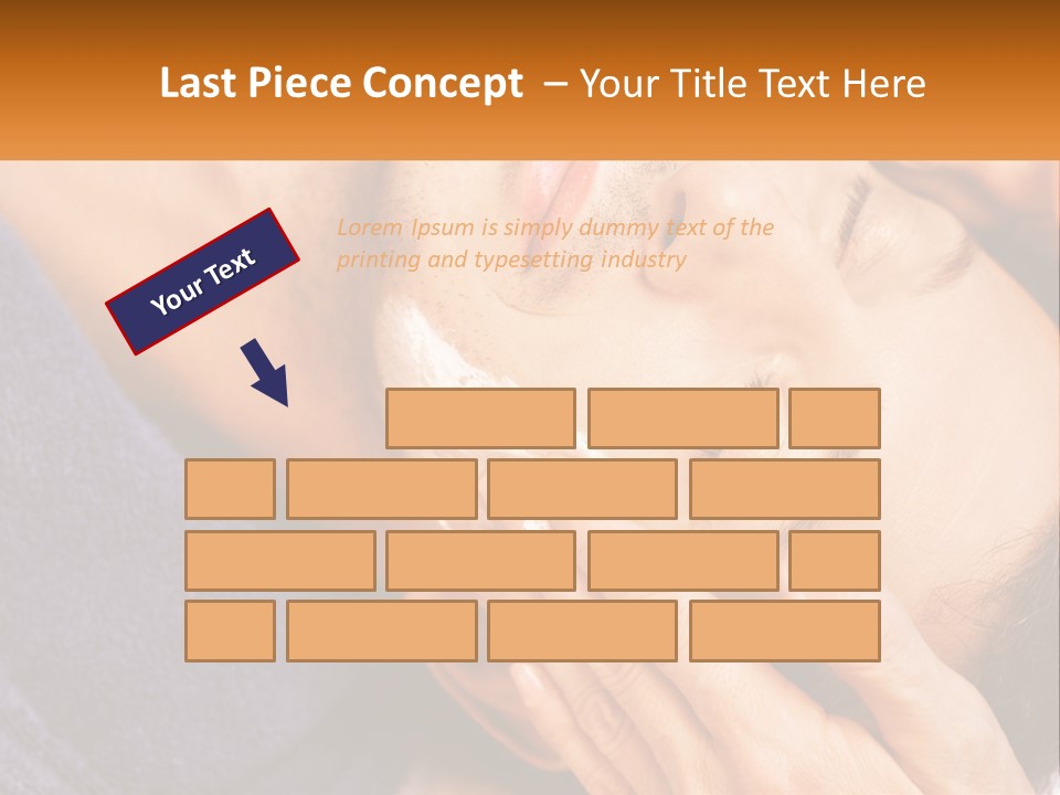 Male Massage Mask PowerPoint Template