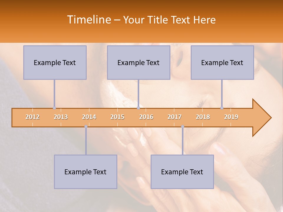 Male Massage Mask PowerPoint Template