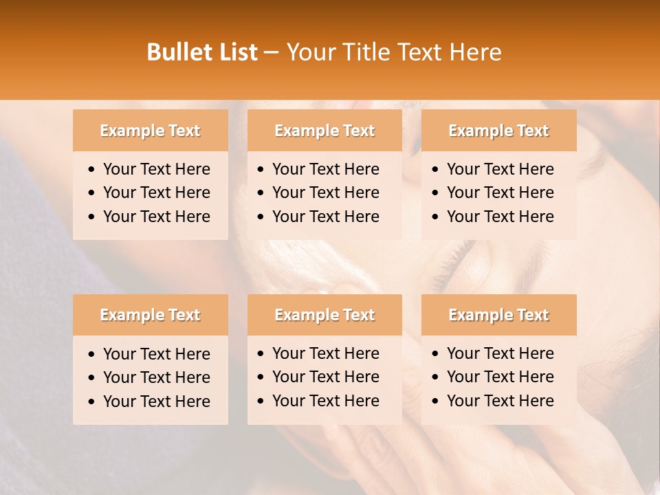 Male Massage Mask PowerPoint Template