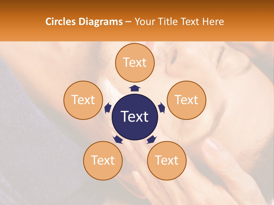 Male Massage Mask PowerPoint Template