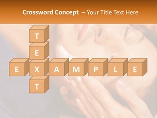 Male Massage Mask PowerPoint Template