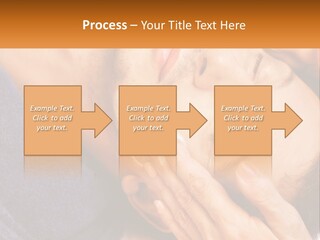 Male Massage Mask PowerPoint Template