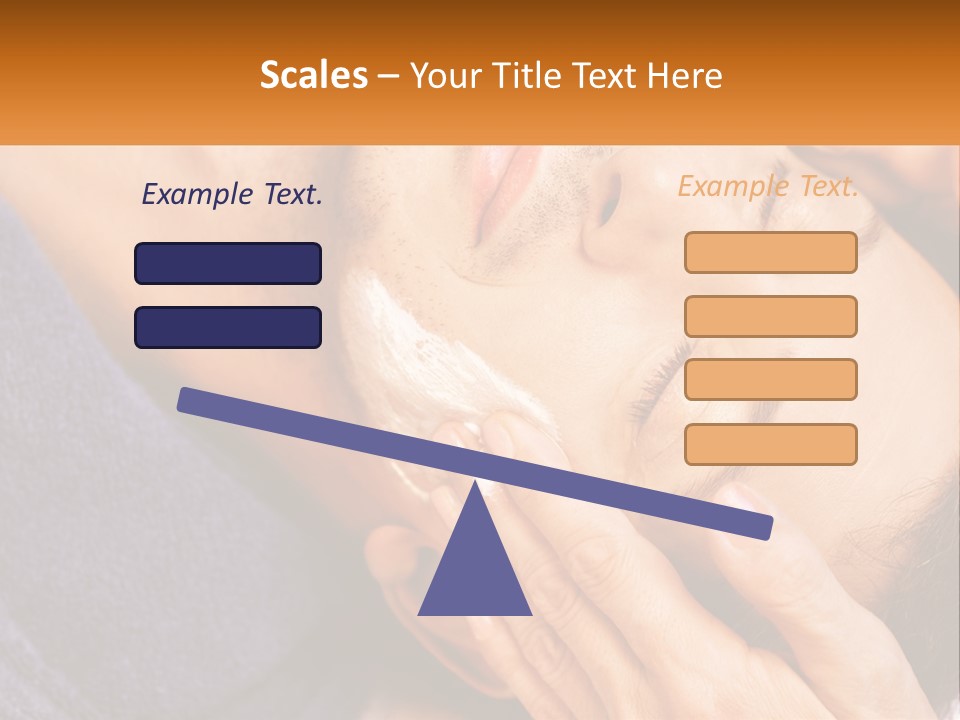 Male Massage Mask PowerPoint Template