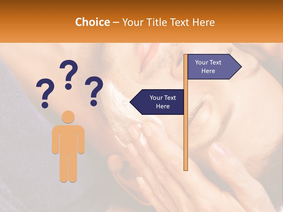 Male Massage Mask PowerPoint Template
