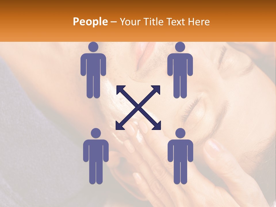 Male Massage Mask PowerPoint Template