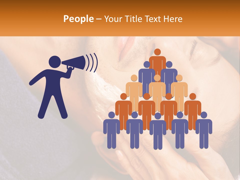 Male Massage Mask PowerPoint Template