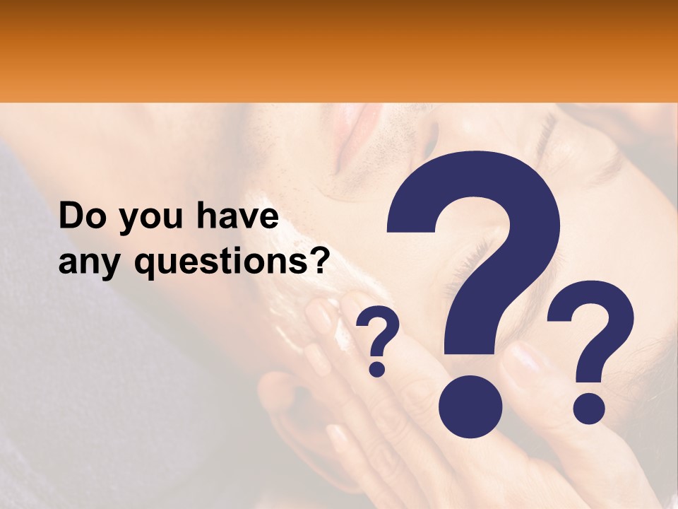 Male Massage Mask PowerPoint Template