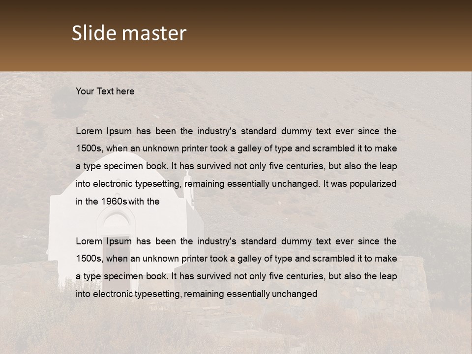 Tourism Greek Old PowerPoint Template