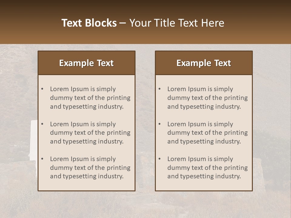 Tourism Greek Old PowerPoint Template