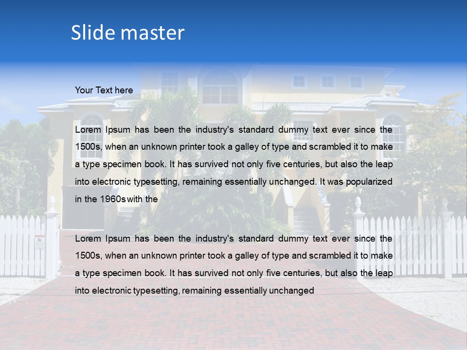 Domicile Palms Lifestyle PowerPoint Template