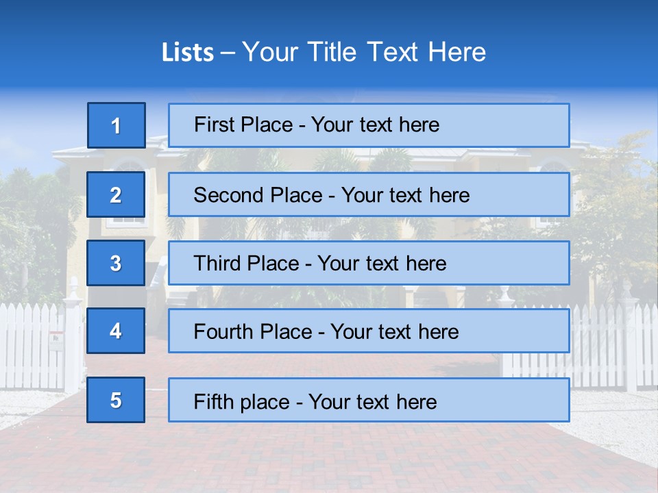 Domicile Palms Lifestyle PowerPoint Template