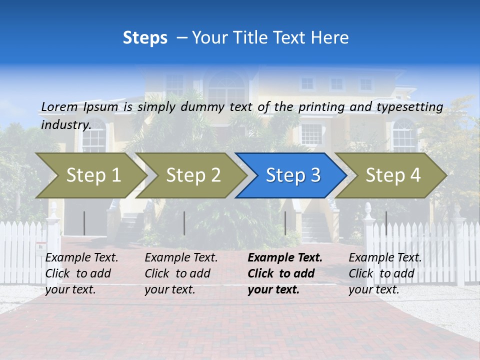 Domicile Palms Lifestyle PowerPoint Template