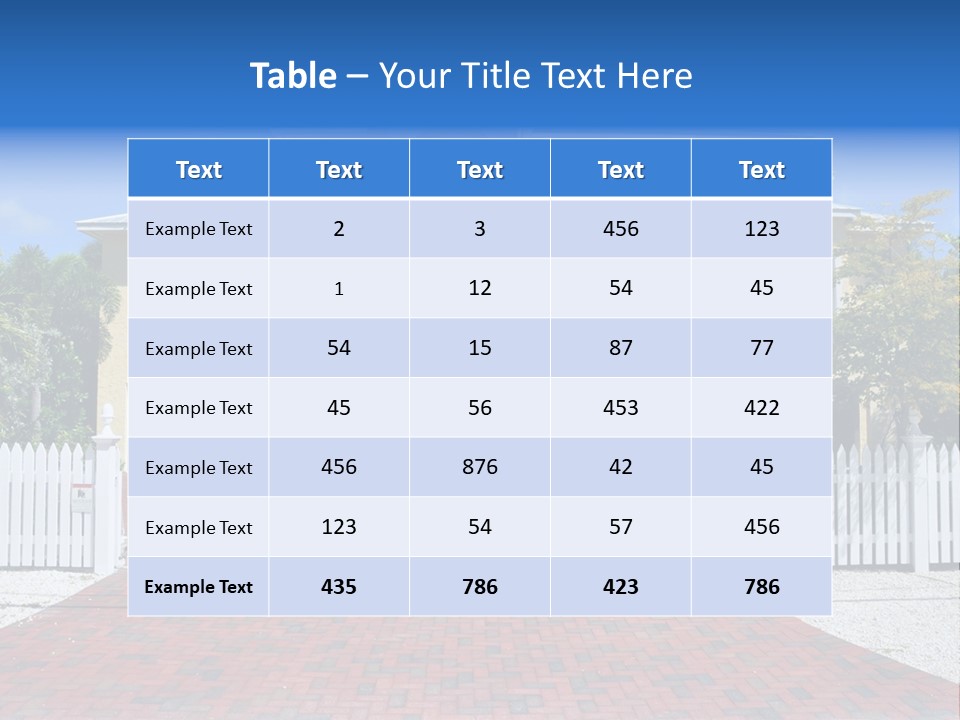 Domicile Palms Lifestyle PowerPoint Template
