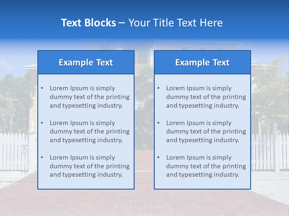Domicile Palms Lifestyle PowerPoint Template