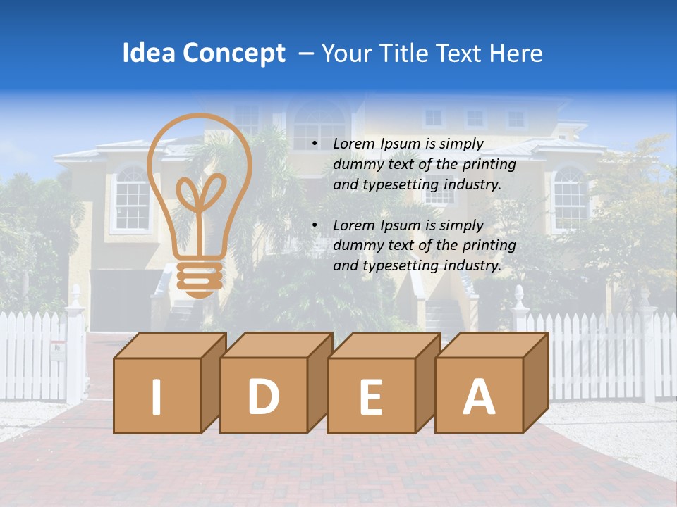 Domicile Palms Lifestyle PowerPoint Template