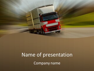 Delivery Speed Diagonal PowerPoint Template