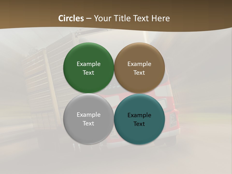 Delivery Speed Diagonal PowerPoint Template