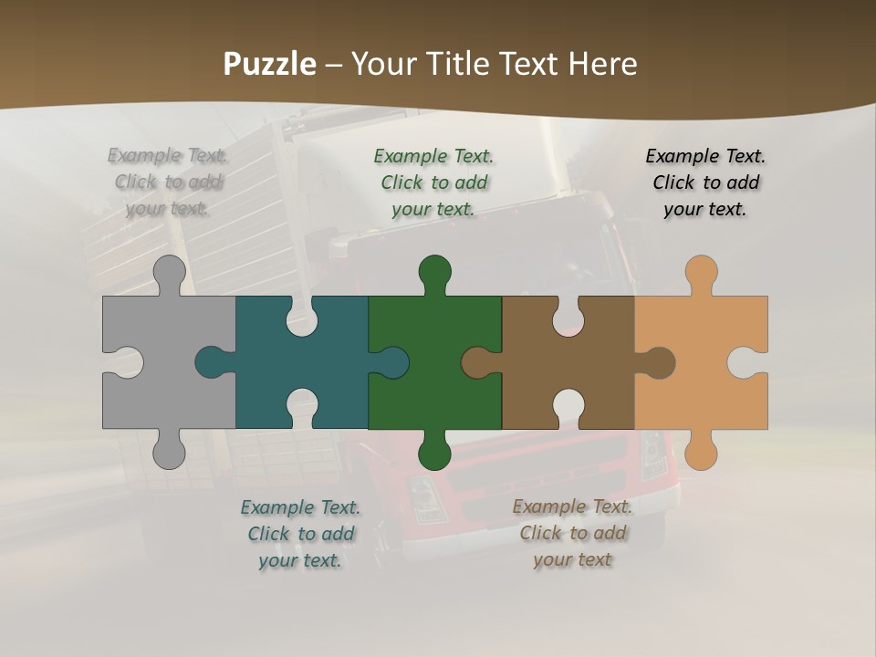 Delivery Speed Diagonal PowerPoint Template