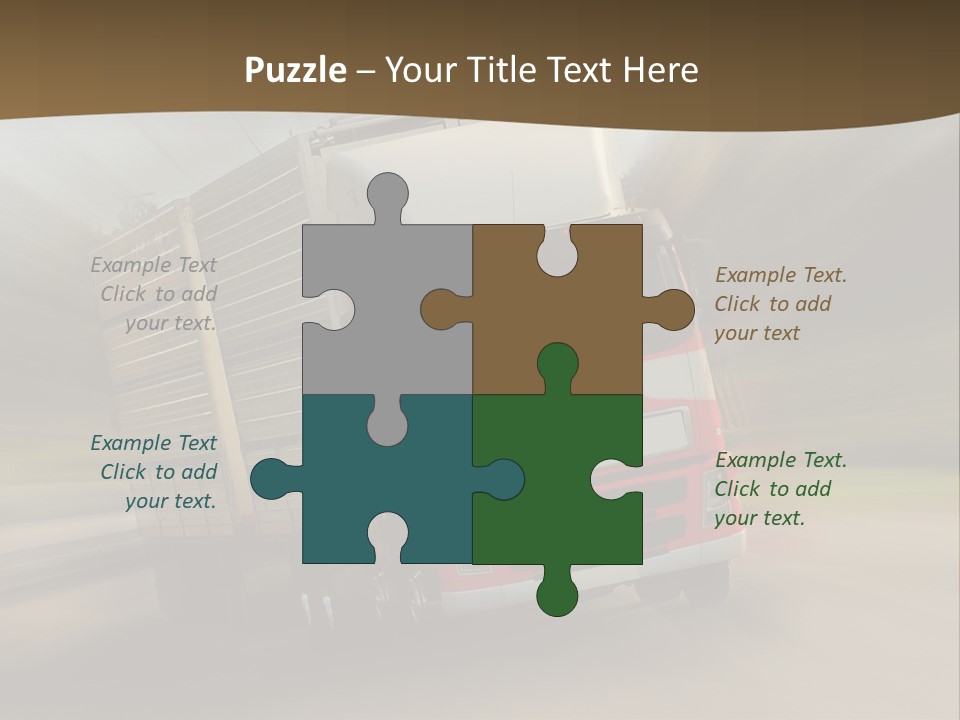 Delivery Speed Diagonal PowerPoint Template