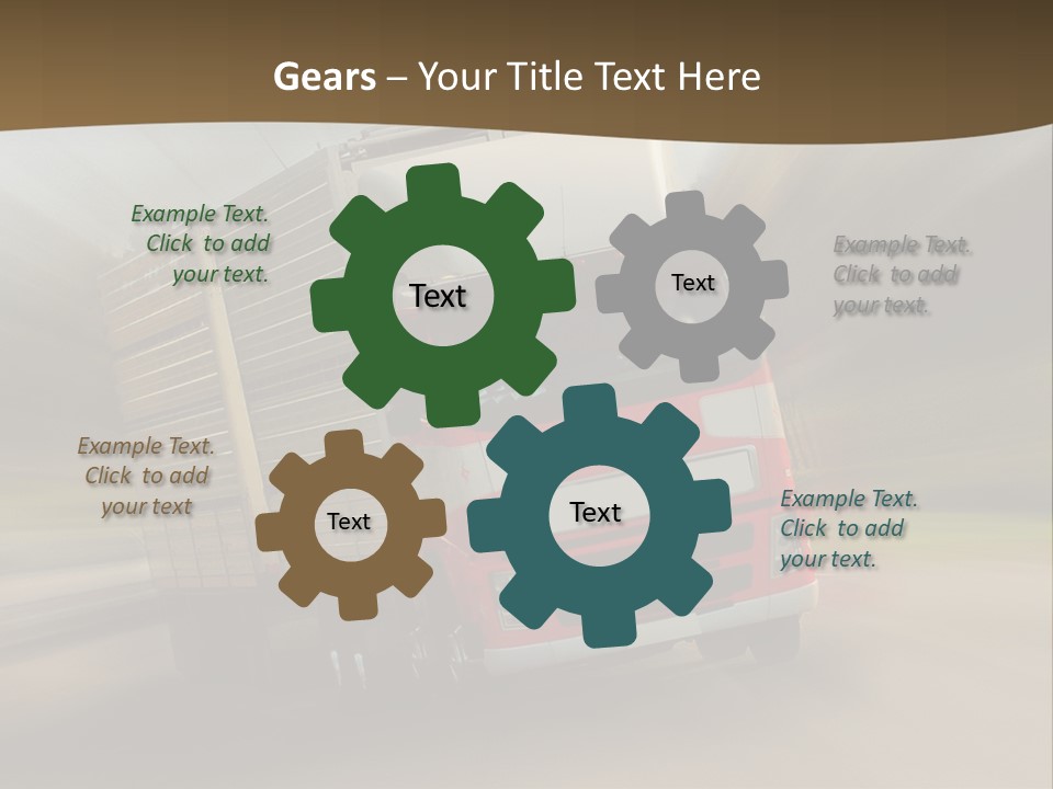 Delivery Speed Diagonal PowerPoint Template