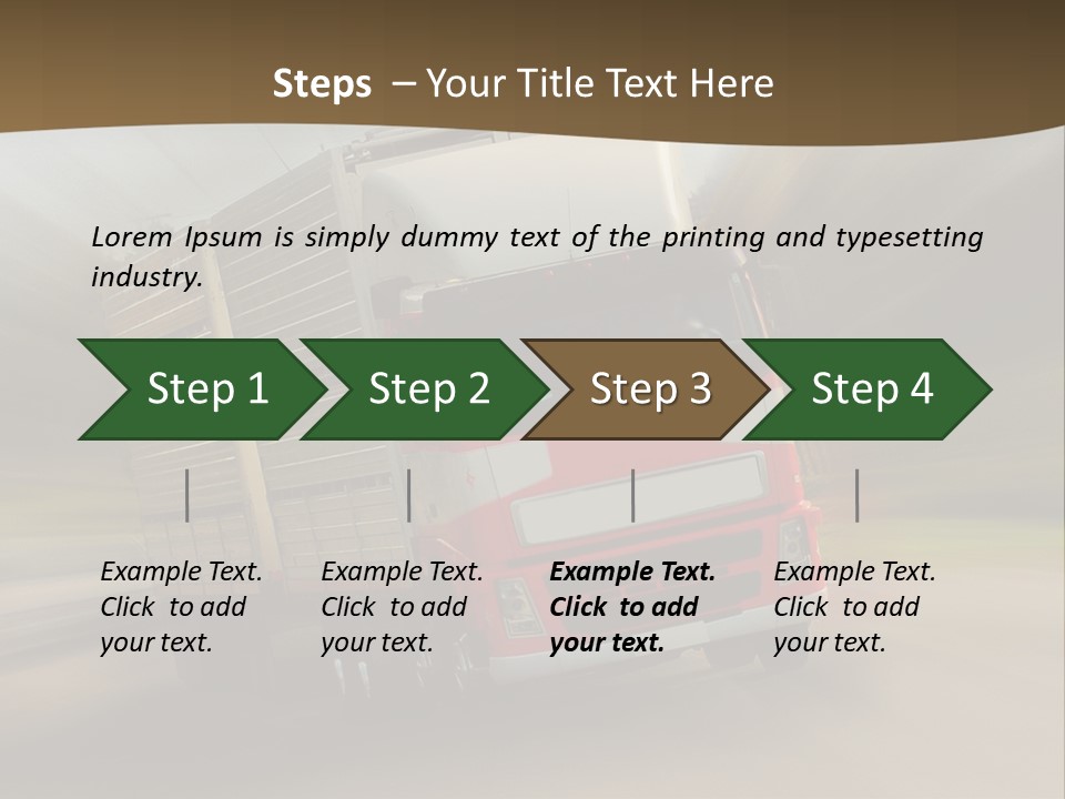 Delivery Speed Diagonal PowerPoint Template