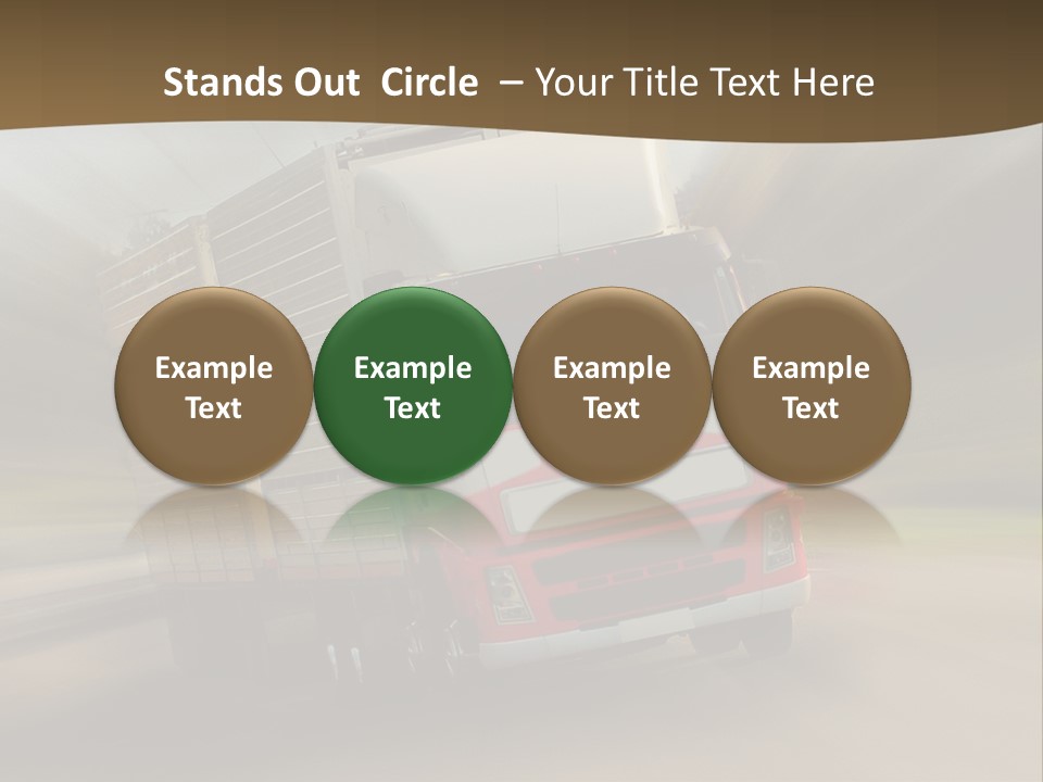 Delivery Speed Diagonal PowerPoint Template