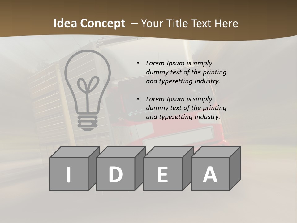 Delivery Speed Diagonal PowerPoint Template