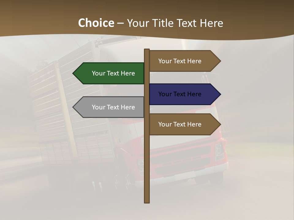 Delivery Speed Diagonal PowerPoint Template