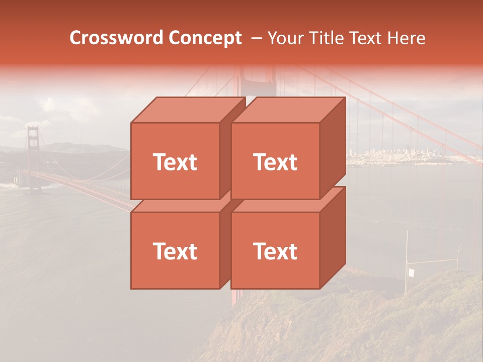 City Scene Gate PowerPoint Template