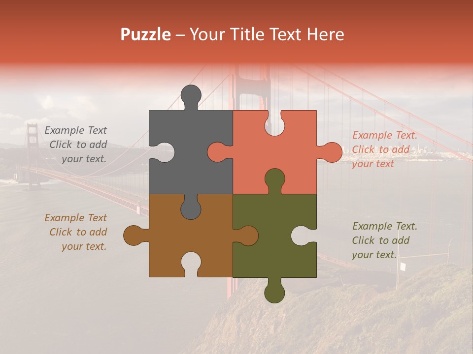 City Scene Gate PowerPoint Template